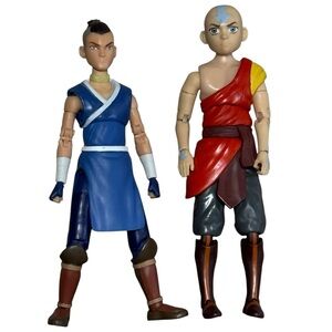 Diamond Select Toys 7-inch scale action figures of Sokka and Aang from Avatar